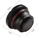 0.39X 2-in-1 design Super Wide Angle Lens for wide angle and macro photography ORDRO Camera Accessories