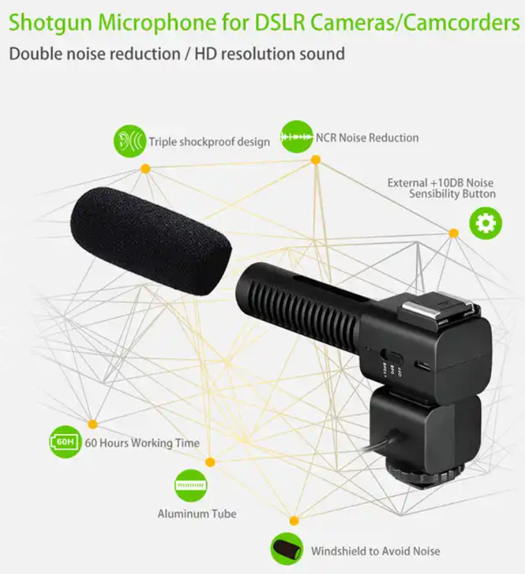 Vlog Kit Live Streaming Equipment Mobile Phone Stabilizer Phone Mount with LED Light and Microphone for Live Broadcast