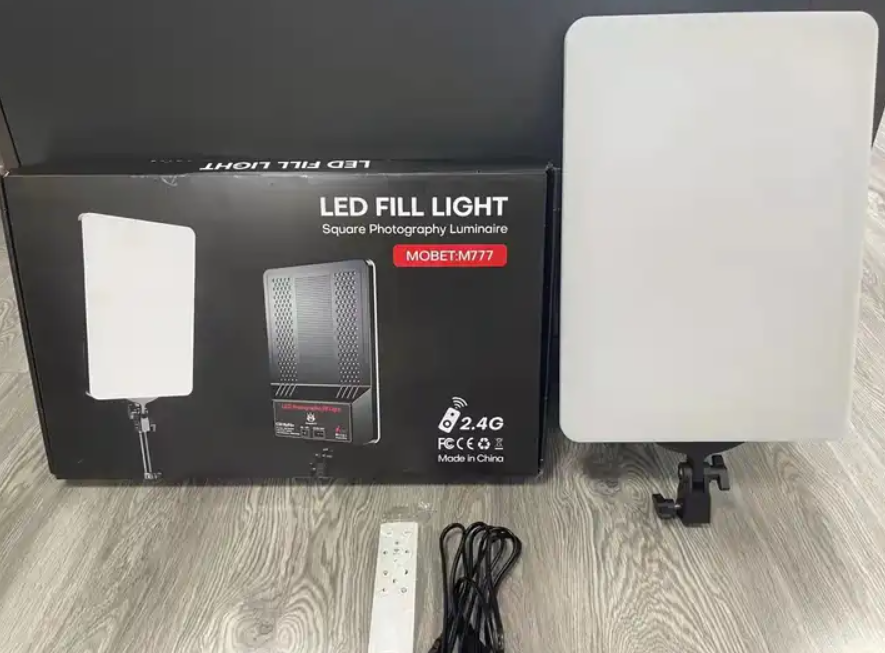 M777 85W Dimmable photography LED Video Light Flat-panel Fill Lamp 3000K-6500K with Remote Control for YouTube Game Live Make Up