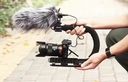 U-Shaped Camera Holder Portable Handheld DV Bracket Stabilizer Kit for All SLR Cameras and Home DV Camera