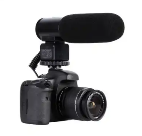 Professional DSLR Camera Stereo Microphone for Canon EOS R M2 M3 M5 M6 M50 800D 760D 750D 200D 77D 80D 5Ds R 7D 6D 5D Mark IV