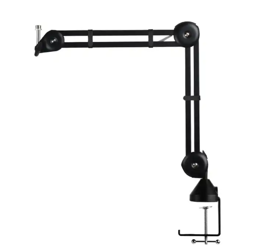 Tabletop Suspension Mic Scissor Boom Arm Bracket for Live Broadcast Microphone Stand Desk Top Mount Holder