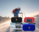 GTS-1425 Hiking Camping School Home Amplifier Fm Radio Mini Red Black Blue Solar TWS Mini Portable Speaker