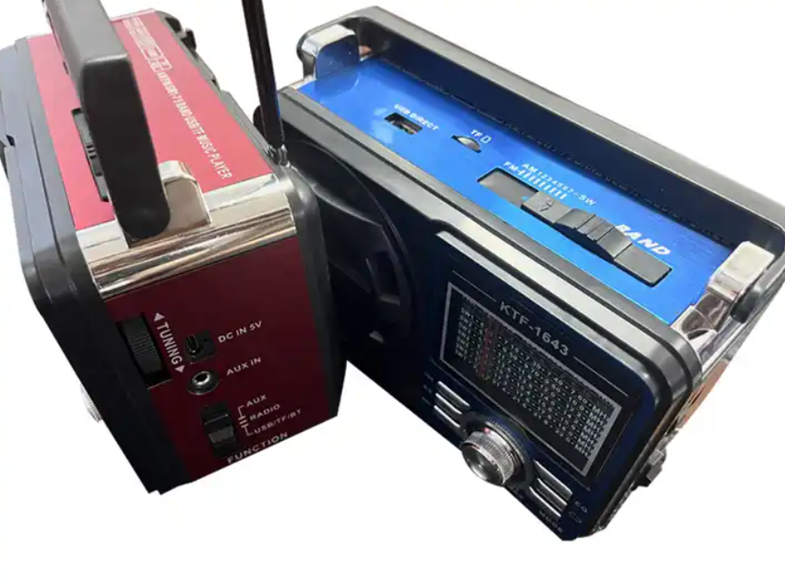 KTF-1643 Road trip Connection Hands-free Loudest 3 Inch Stereo Speakers Portable Classical Fm Two Way Guangdong Radio