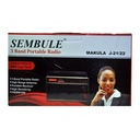 Sembule 3 Band Portable Radio(FM-MW-SW) - Black