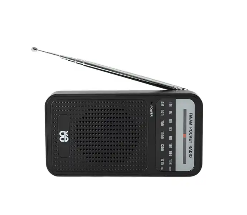 Small Broadcast Equipment Multi band Antenna Long Range Reception Battery Operated Power Pocket Portable Radio Am Fm