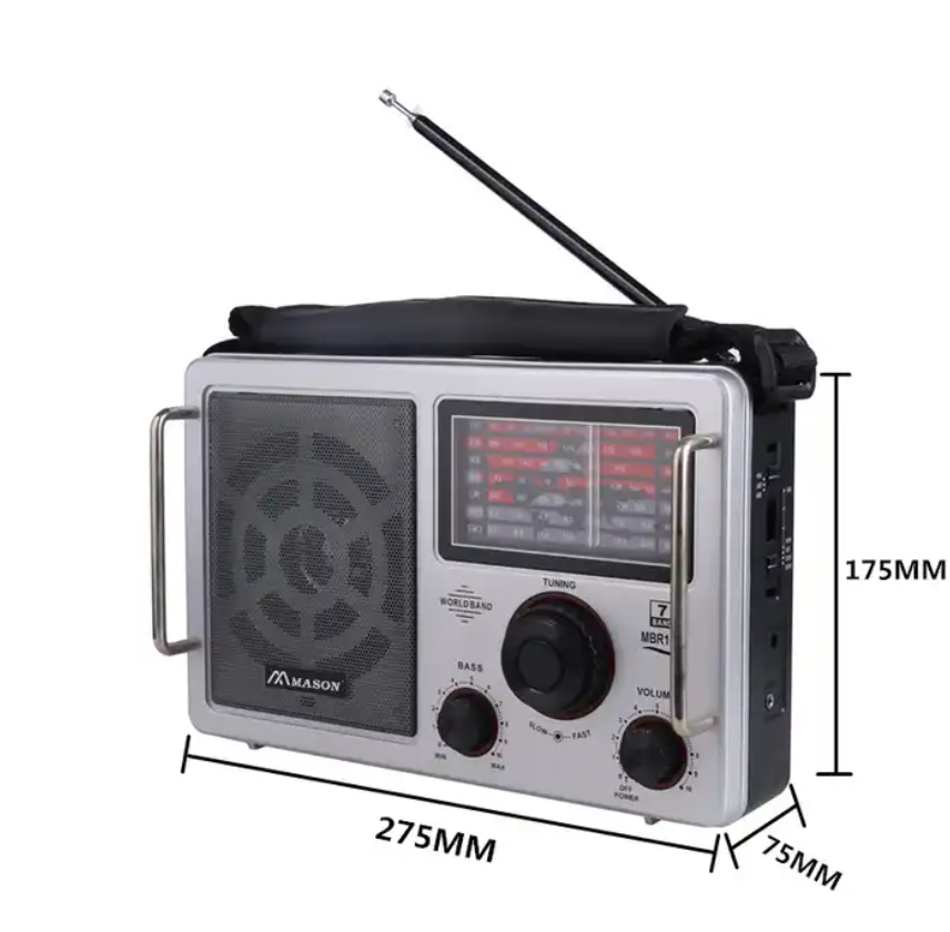 LW SW WB Multiband AM FM Portable Weather Radio