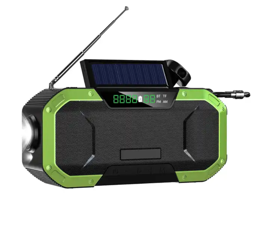 Emergency Weather Band Radio Solar Rechargeable Portable Radio