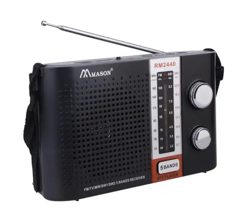 WORLD RECEIVER MP3 AM FM MW SW1-2 5 BANDS RADIO SPEAKER