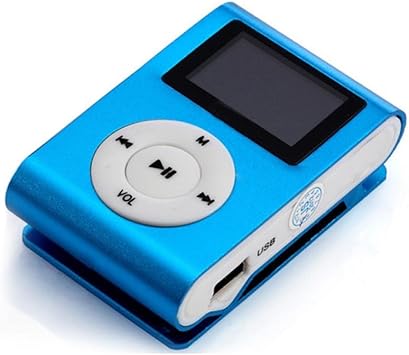 Kanzer Mini USB MP3 Music Player LCD Screen + Earphone + Data Cable - Blue