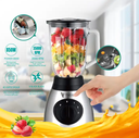 Multifunction 6 Blade Glass Commercial Blenders And Juicers Smoothie Blender With Double Cup