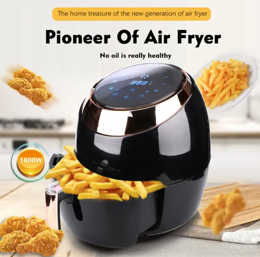 1800W 8L Healthy digital air fryer