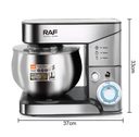 Stand mixers electric 1000w anti splash protection speeds with pulse function dough hook stainless steel