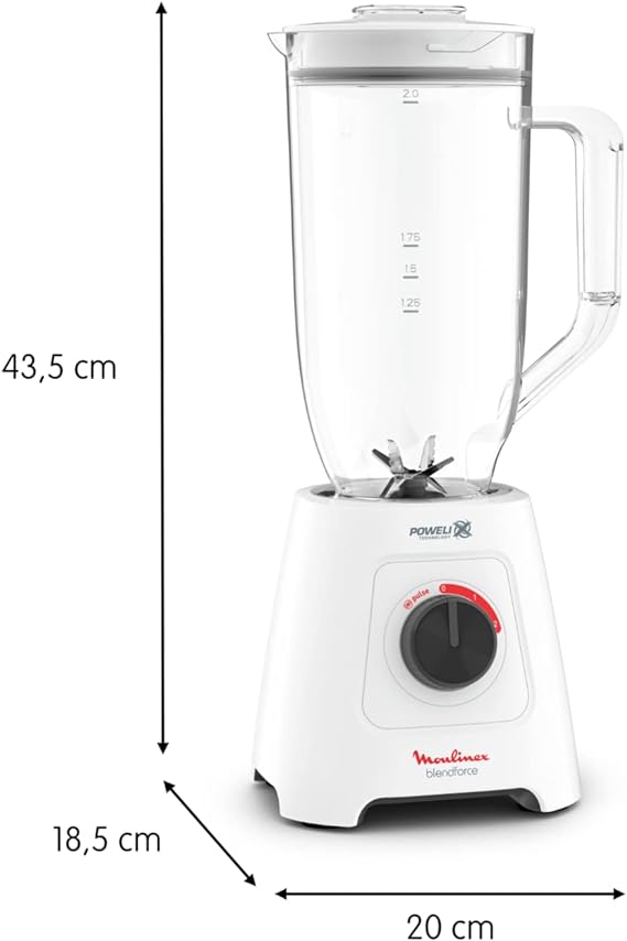 MOULINEX/600W 2.8LXXL Jug + 2 Attachments Jars  6Powelix Blade/LM458127