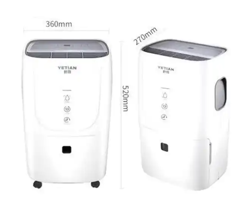 220V Automatic Defrost Air Purify Function Home Room Air Dry Portable 10L Dehumidifier