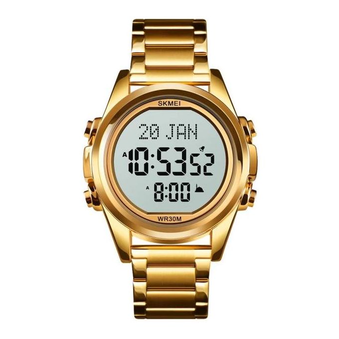 Muslim Qibla Digital Watch _ Gold