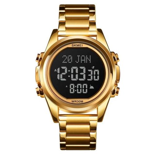 Muslim Qibla Digital Watch _ Gold