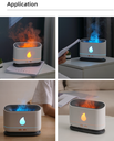 Household Appliances 3D Flame Fire Shaped Portable USB Powered Air Humidifier Diffuser