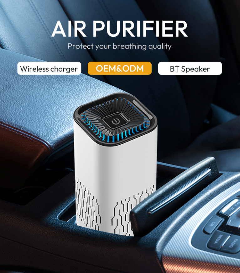 Low Noise USB Powered Household Room Indoor Portable Small Mini Car Air Purifier