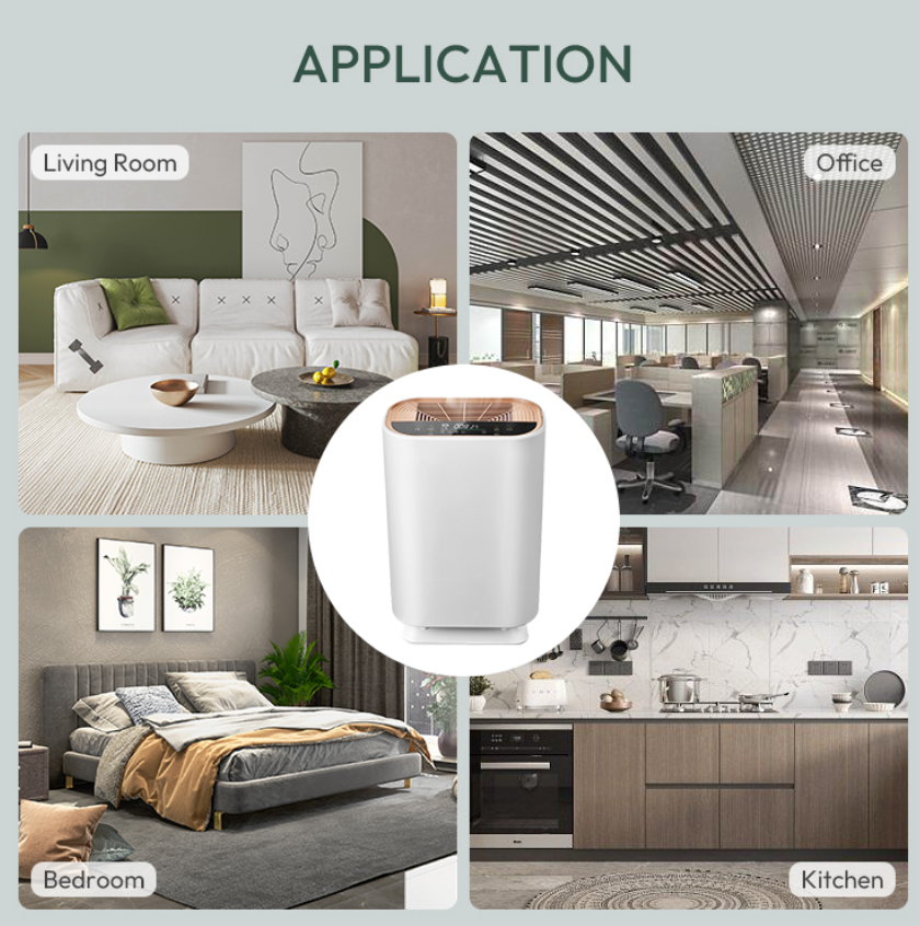 Low Power Consumption Living Room Kitchen Household Appliances 45W Air Purifiers