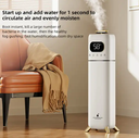 Water Tank 8L Household Cool Mist Maker Portable Standing Wifi Remote Control Air Humidifier