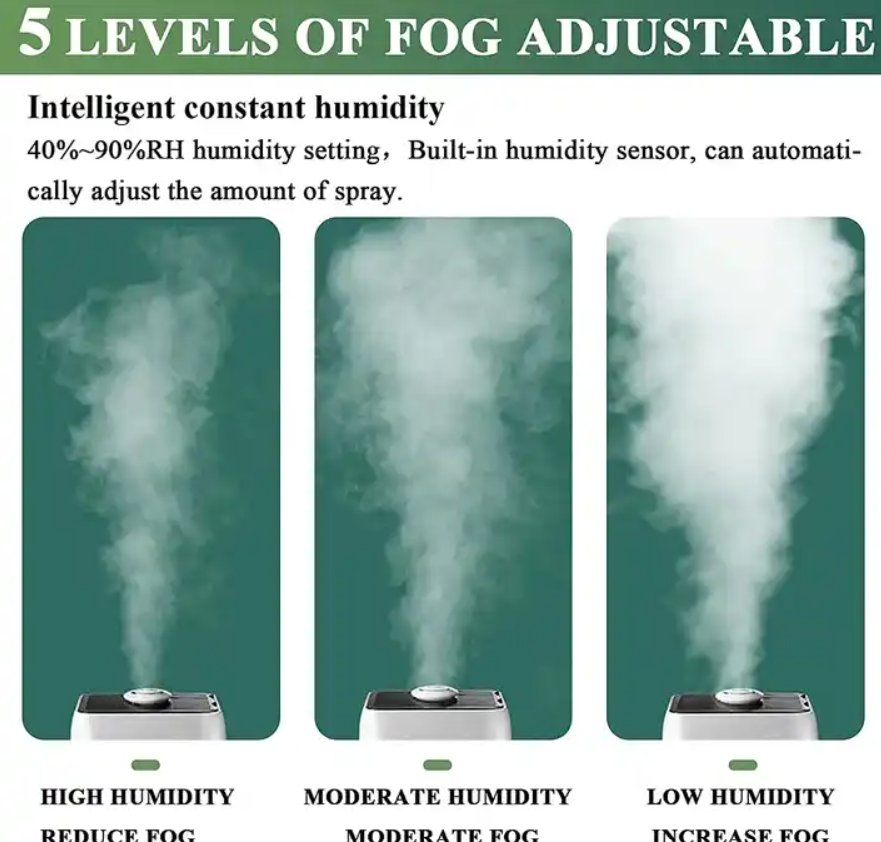 Large Capacity Hotel Warehouse Hospital Fog Maker 20L 120W Commercial Industrial Humidifier