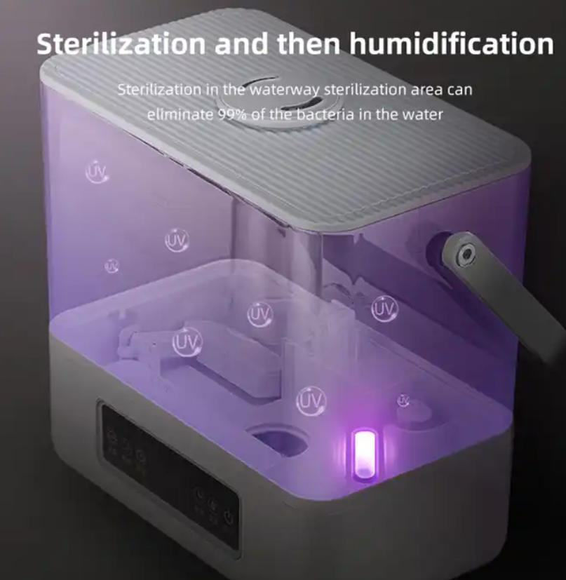 Toilet Indoor Humidify Touch Screen Smart Control Ultrasonic 25W Air Humidifier