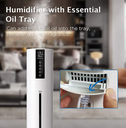 Product Office Humidify Smart Control Touch Screen Black White Household Appliance Air Humidifier