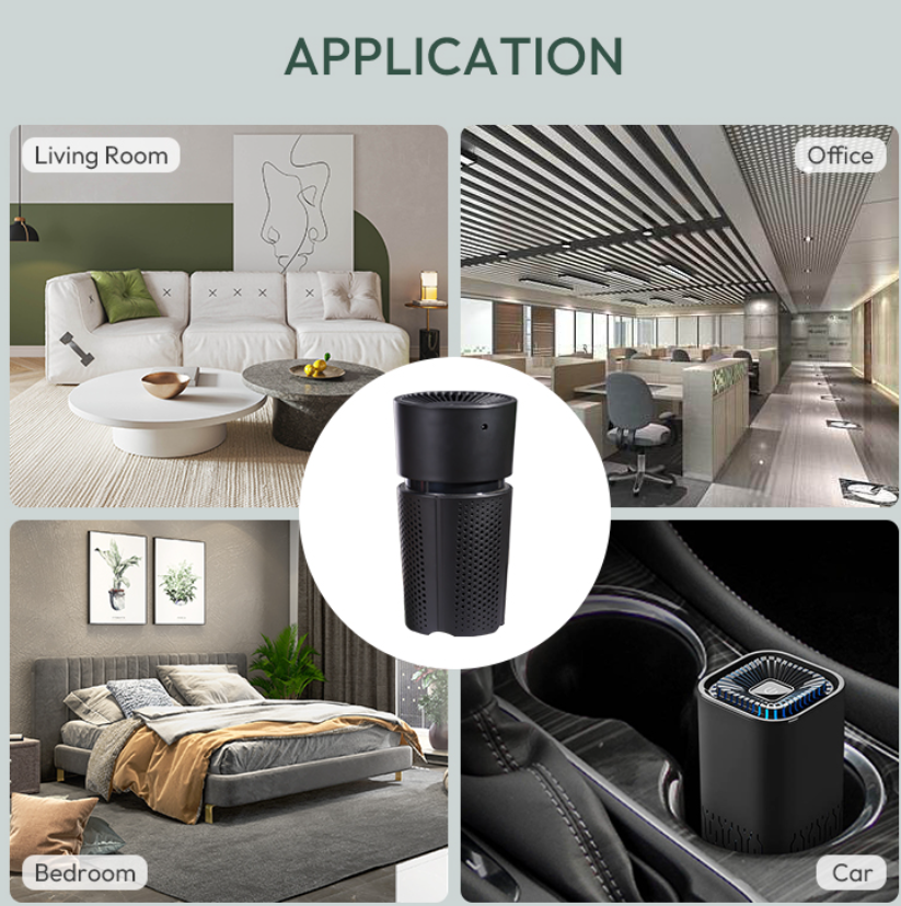 Professional Factory Living Room Bedroom Three Speed Adjustable Ultrasonic Air Purifier