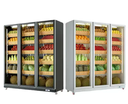 New Commercial Refrigerator Used For Fruits and Vegetables Glass Door Display Cases