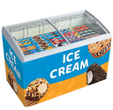 Commercial Sliding Glass Top Door Showcase refrigerator Deep Freezer for Ice Cream and Ice Lolly display