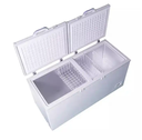 450L White Chest Double Door Deep Freezer Commercial Food Storage Freezer