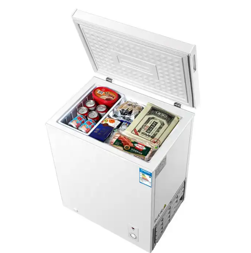 72L Square Model White Chest Freezer Small Deep Freezer