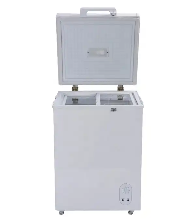 100L DC 12V Portable Top Open Door DC Solar Chest Freezer