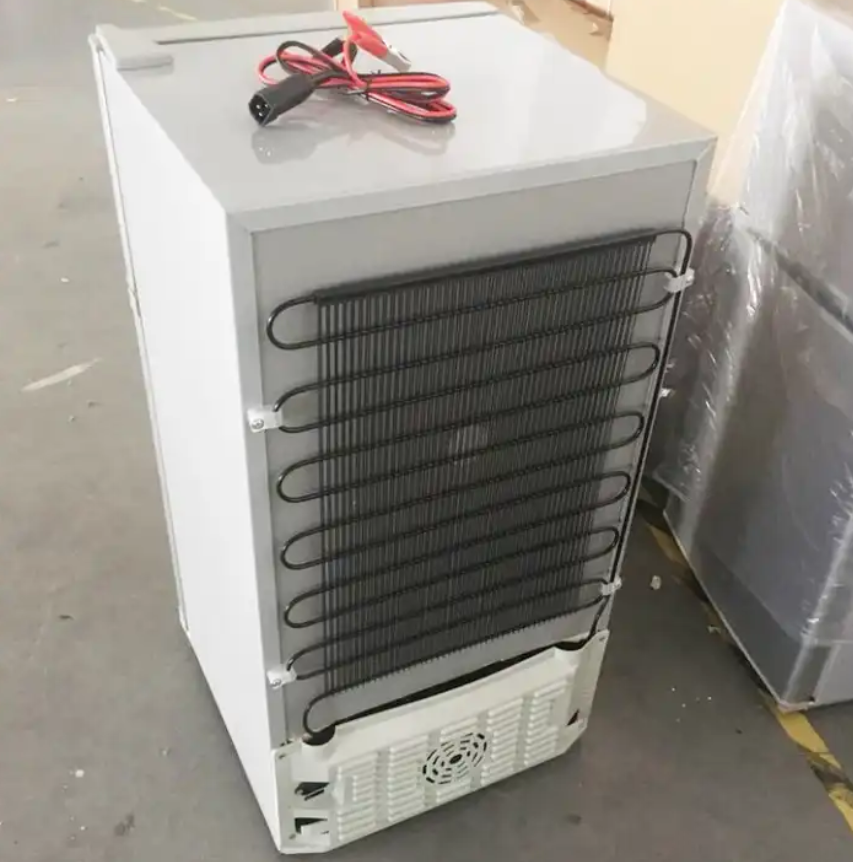 98L Vertical Double Temperature DC 12V/24V Solar Deep Freezer for Portable Car Use