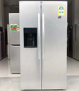 606L High Quality Side By Side Door Home Fridge with Ice Maker