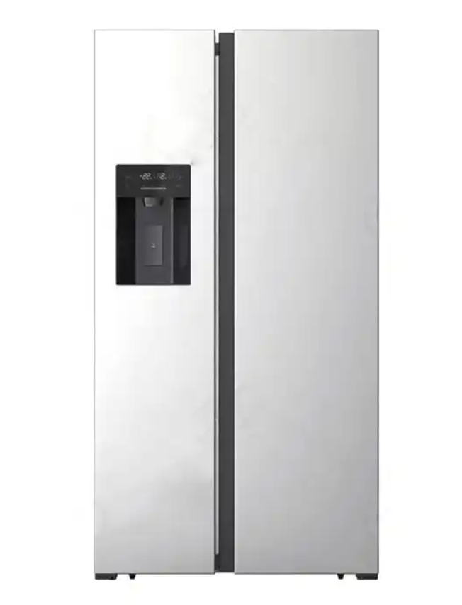 606L High Quality Side By Side Door Home Fridge with Ice Maker