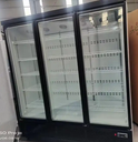 Black Supermarket Three Glass Door Large Upright Display Freezer