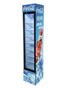 105L Slim Display Cola Fridge Soft Beverage Glass Refrigerator Promotion Drinks Cooler