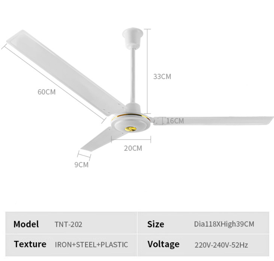 TNTSTAR TNT-202 220v dc industrial 56 inch ceiling fan led bldc light prices remote modern restaurant low smart outdoor