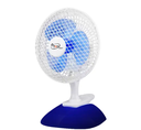 TNTSTAR- BLUE New 6 inch rechargeable mini table fan rechargeable electric fan table floor fan vertical