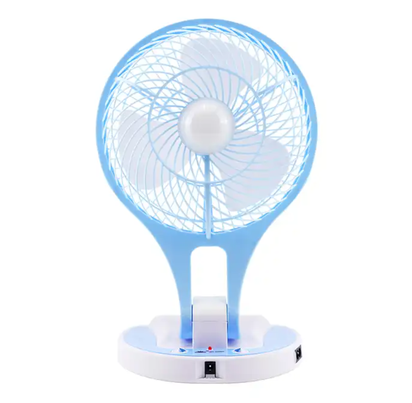 TNTSTAR JR-5580 BLUE New 6 inch battery electric fan bulk mini fan table fan motor