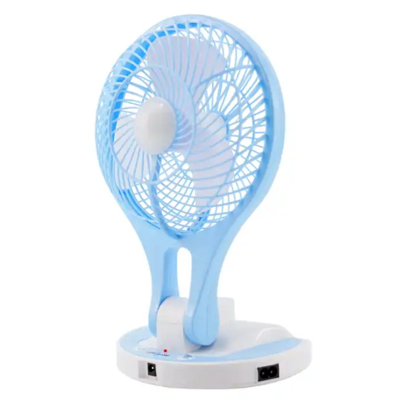 TNTSTAR JR-5580 BLUE New 6 inch battery electric fan bulk mini fan table fan motor