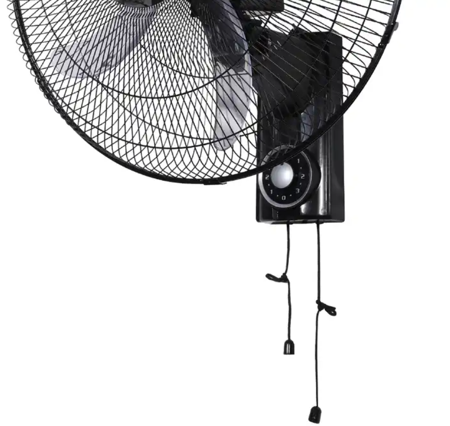 Simple operation 75w powerful Ventilador de pared 5 AS blades 18" Oscillating Wall Mounted Wall Fan