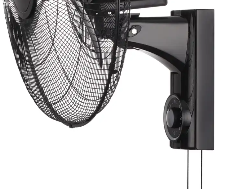 Simple operation 75w powerful Ventilador de pared 5 AS blades 18" Oscillating Wall Mounted Wall Fan