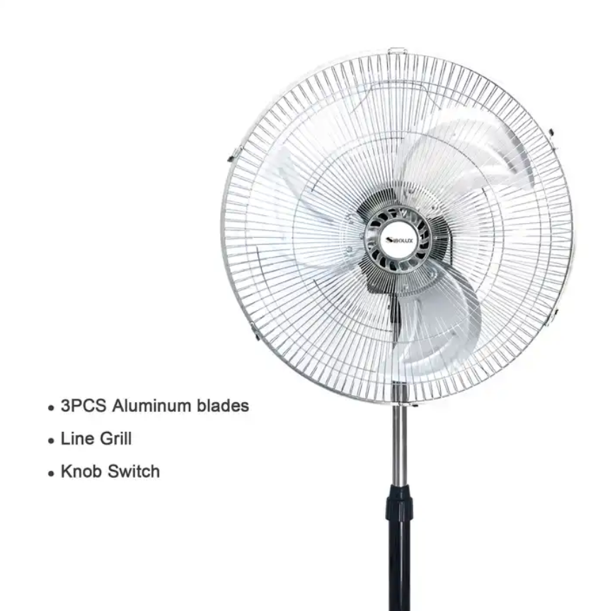 Silent 18 Inch 3 In 1 Industrial Stand Air Cooler 110V 220V AC Pedestal Desk Fan With UK , EU plug