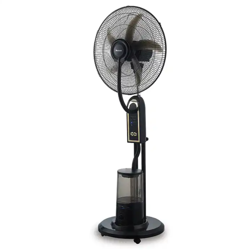 Commercial 18" AC/DC Power Pedestal Standing Misting Fan With Ice Water Tank