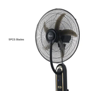 Commercial 18" AC/DC Power Pedestal Standing Misting Fan With Ice Water Tank