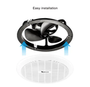 High Speed 8 inch 10 inch round plastic ceiling exhaust fan for bathroom