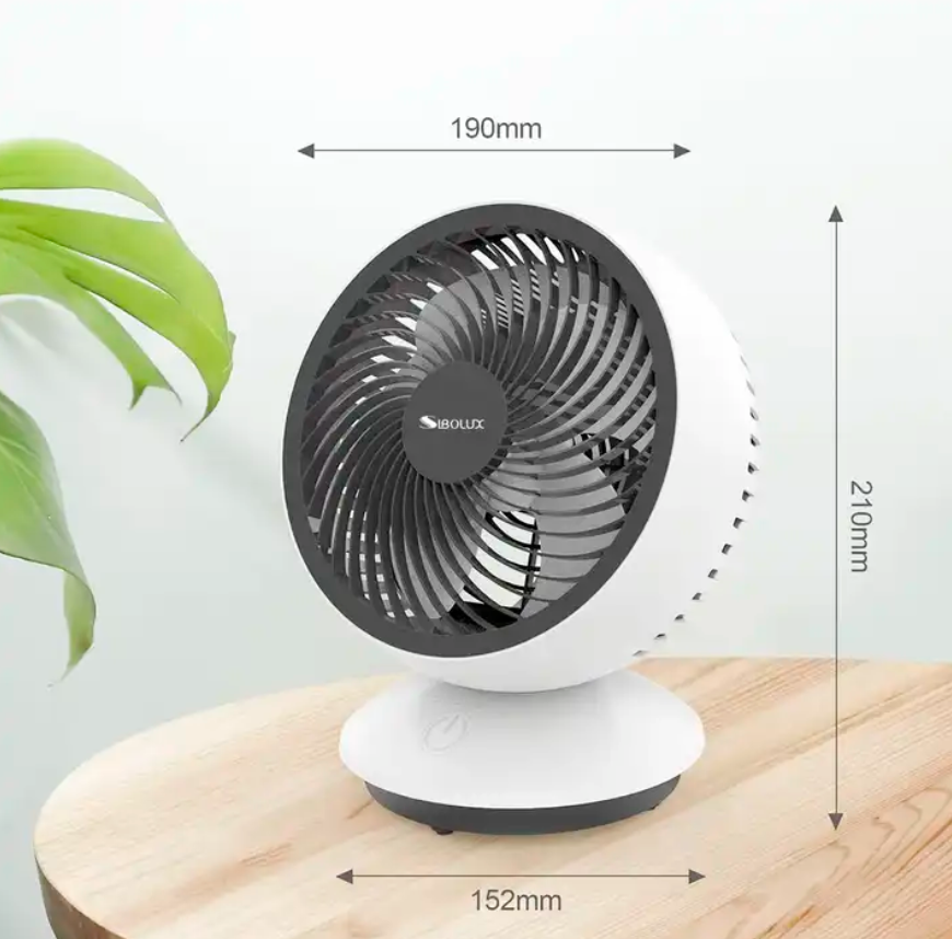 Plastic Table Fan Office Desk Fan Tilt Angle Adjustable